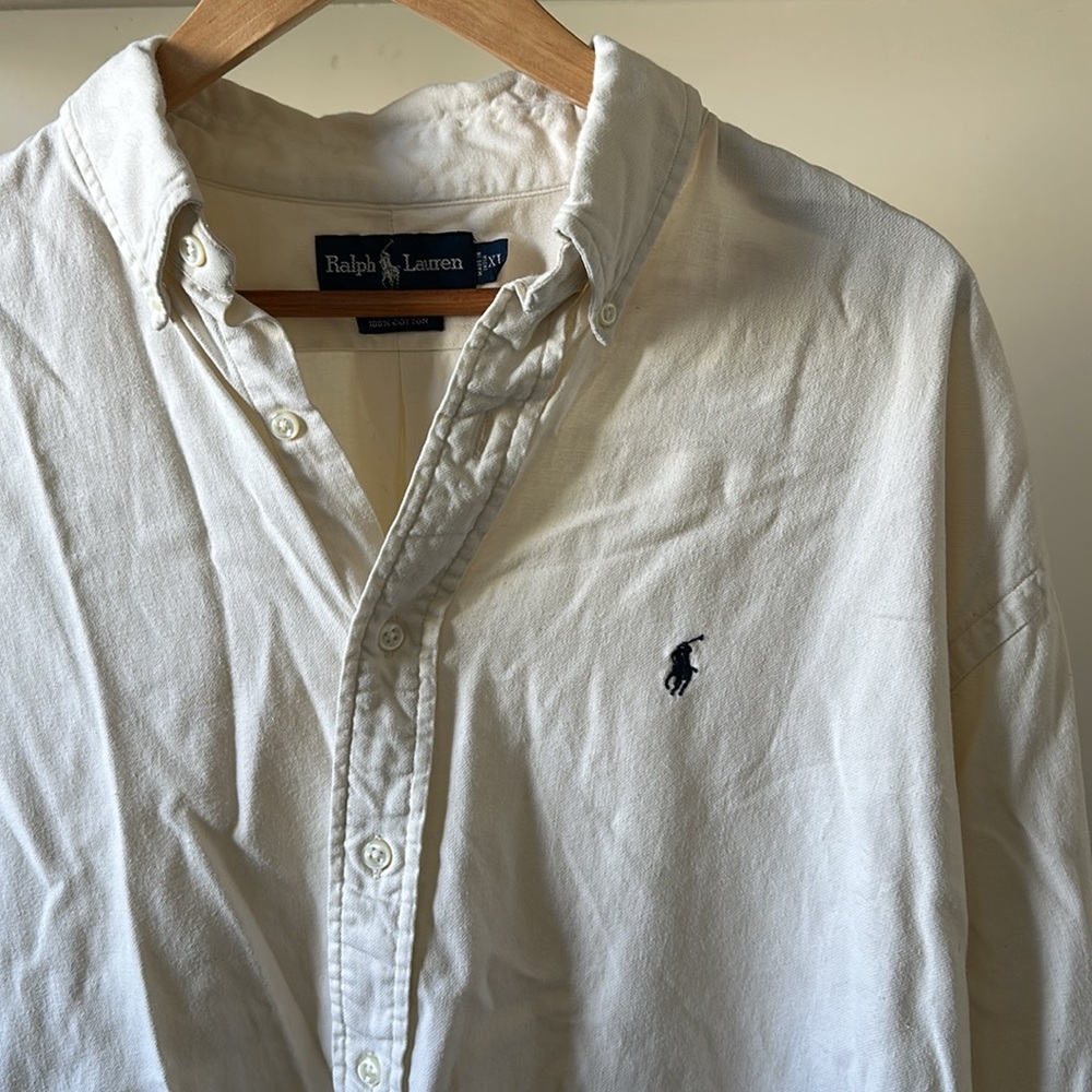 Vintage Ralph Lauren Blake 100% cotton Polo classic fit woven button down shirt - Picture 3 of 13